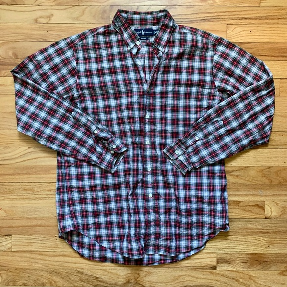 Ralph Lauren 16 1/2 Large Classic Fit Long Sleeve Button Down - Picture 1 of 5